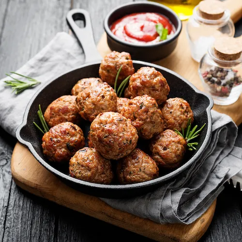 Bolinhos de carne na airfryer